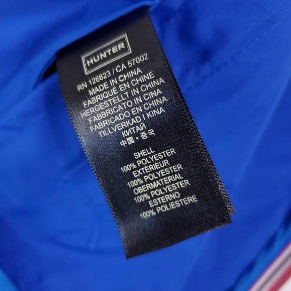 NWT Hunter Blue Original Shell Packable Jacket - Picture 3 of 12
